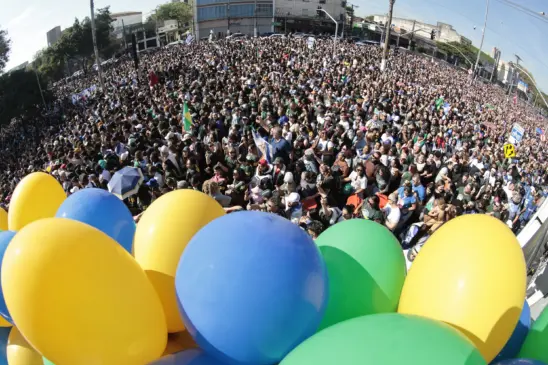 São Paulo (SP), 19/06/2025. 33ª Edição da Marcha para Jesus,  que vai percorrer a zona norte da cidade saindo do Metrô Luz e seguindo em direção à Praça Heróis da Força Expedicionária Brasileira, próxima ao Campo de Marte. . Foto: Paulo Pinto/Agência Brasil