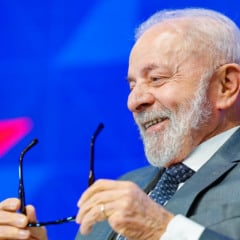 05.07.2025 - Presidente da República, Luiz Inácio Lula da Silva, durante a Cerimônia de Abertura do Fórum Empresarial dos BRICS, no Pier Mauá. Rio de Janeiro - RJ.  Foto: Ricardo Stuckert / PR