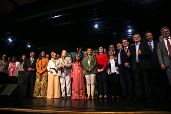 Presidente eleito Luiz Inácio Lula da Silva faz pronunciamento em Brasília