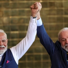 Brasília (DF), 08/07/2025 - O presidente Luiz Inácio Lula da Silva recebe o primeiro-ministro da Índia, Narendra Modi, em cerimônia oficial no Palácio da Alvorada. Foto: Marcelo Camargo/Agência Brasil