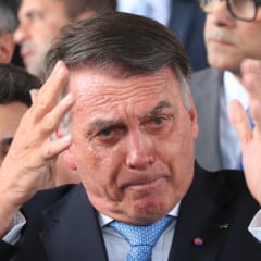 Brasília (DF), 26/03/2025  - Ex-presidente Jair Bolsonaro durante declaração a imprensa após virar Réu no STF. Foto: Lula Marques/Agência Brasil