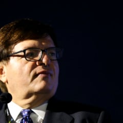 Brasília - O ministro do Superior Tribunal de Justiça (STJ) Herman Benjamin, durante divulgação da Carta de Brasília, documento final com 10 diretrizes que vão auxiliar magistrados de todo o mundo a fundamentar decisões para garantir o acesso da população à água. (Marcelo Camargo/Agência Brasil)