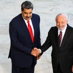 Brasília (DF), 29/05/2023 - O presidente Luiz Inácio Lula da Silva recebe o presidente da Venezuela, Nicolás Maduro, no Palácio do Planalto. Foto: Marcelo Camargo/Agência Brasil