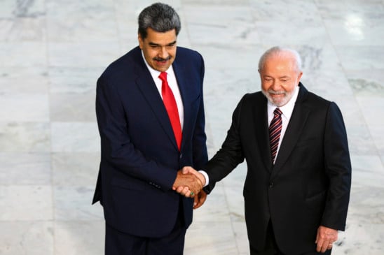 Brasília (DF), 29/05/2023 - O presidente Luiz Inácio Lula da Silva recebe o presidente da Venezuela, Nicolás Maduro, no Palácio do Planalto. Foto: Marcelo Camargo/Agência Brasil