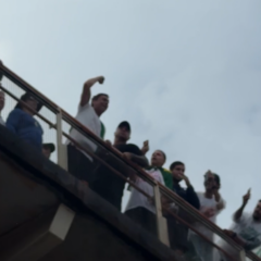 Nikolas chega para in&iacute;cio da caminhada final em Bras&iacute;lia