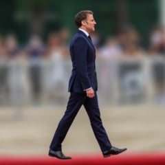 Bras&iacute;lia (DF) 28/03/2024 - O presidente da Fran&ccedil;a, Emmanuel Macron participa da cerim&ocirc;nia oficial no Pal&aacute;cio do Planalto.
Foto: Fabio Charles Pozzebom/Ag&ecirc;ncia Brasil