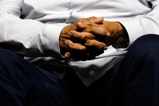 Belém (PA), 11/11/2025 - Mãos do Cacique Raoni, durante inauguração da Aldeia COP. Foto: Bruno Peres/Agência Brasil