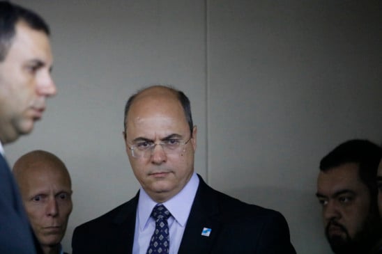 Rio de Janeiro -  Pronunciamento do governador Wilson Witzel e secretários de Estado, no Palácio Guanabara, sobre a morte da menina Ágatha Félix durante ação da Polícia Militar no complexo de favelas do Alemão. (Fernando Frazão/Agência Brasil)